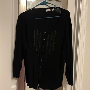 Closet must have, black cardigan!